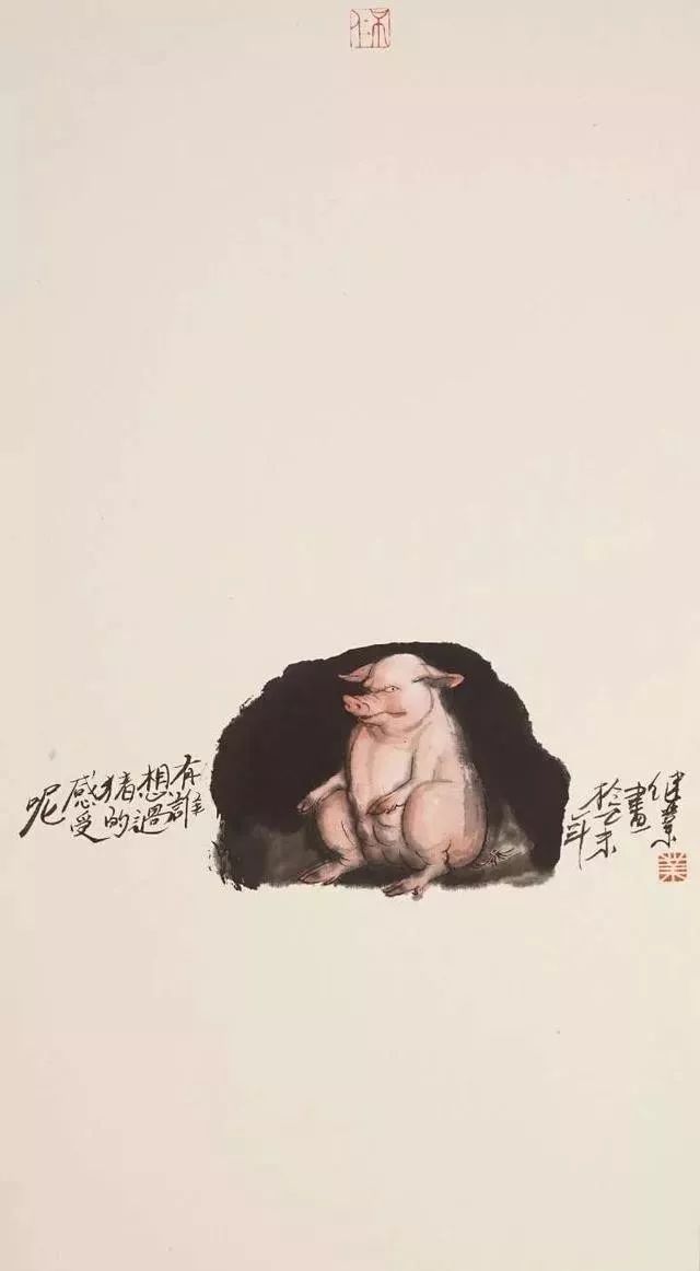 好白菜都让猪拱了哈，谁画的国画真逗~ - 艺术考级网